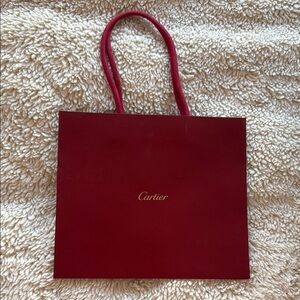 Cartier Crimson Tote Bag